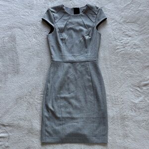 H&M Houndstooth Cap Sleeve Mini Dress